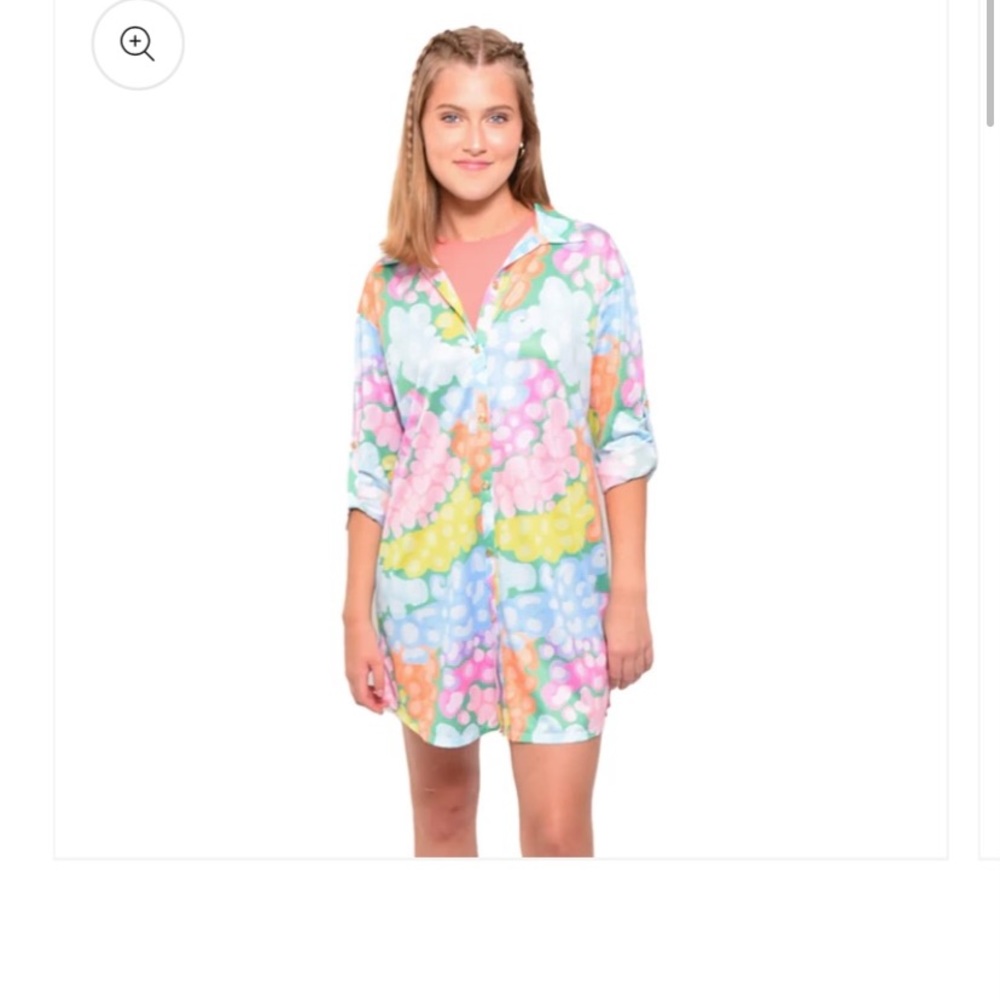 Emily McCarthy Classic Cover Up in Seaglass Spot Cheetah